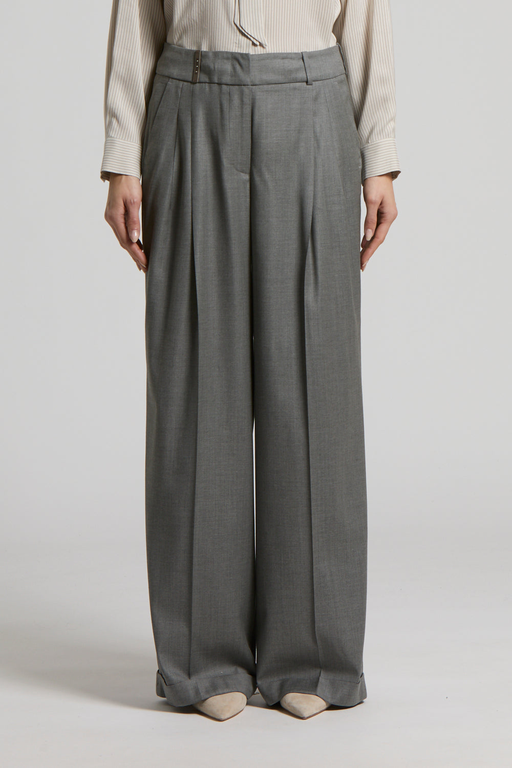 PESERICO SIGN TWILL TROUSERS