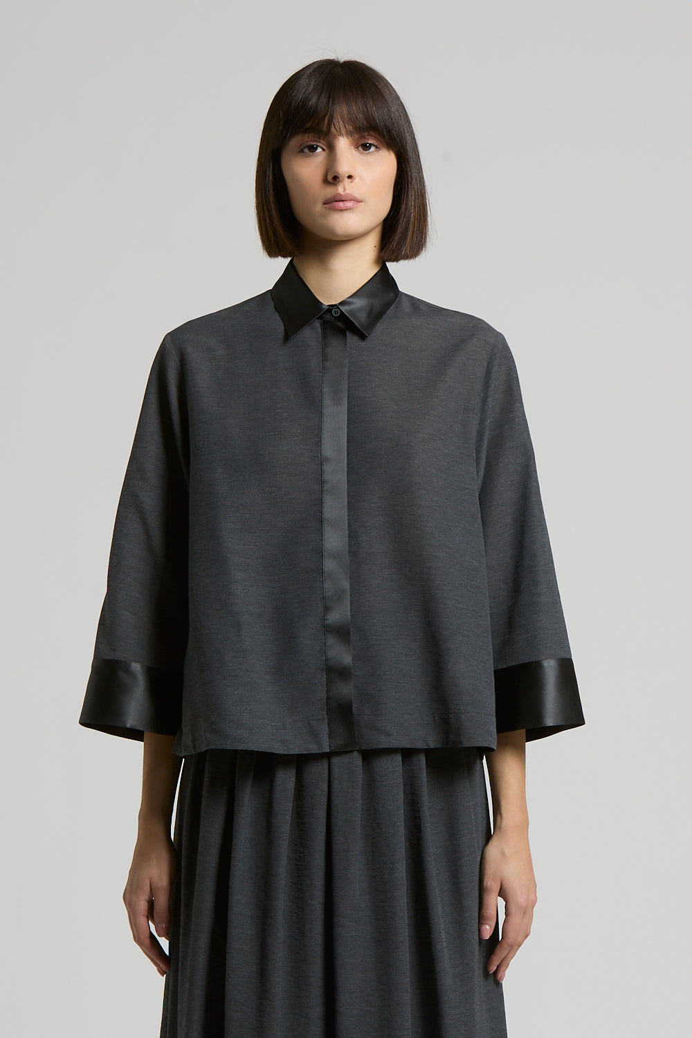 PESERICO SIGN ORGANZA SHIRT