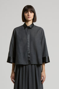 PESERICO SIGN ORGANZA SHIRT