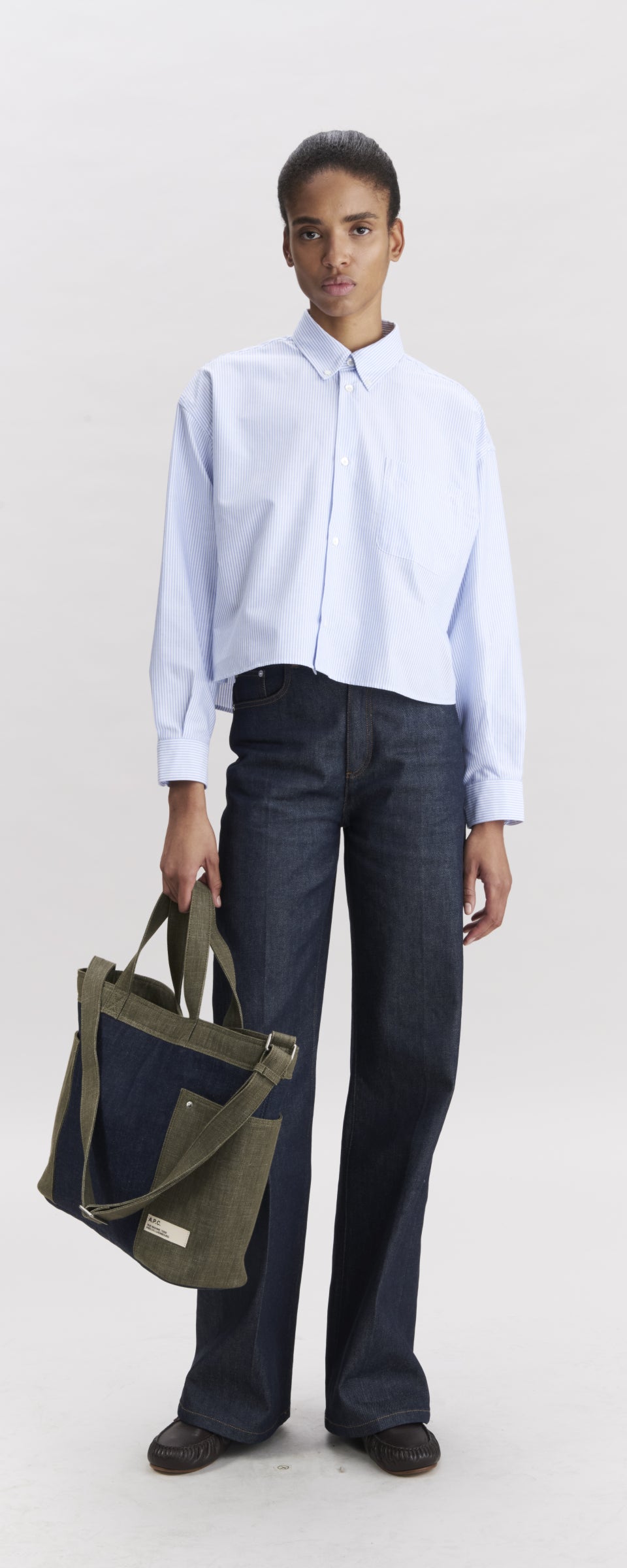 A.P.C. SOPHIA STRIPED SHIRT