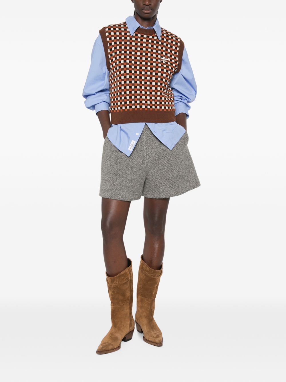 GOLDEN GOOSE ROBY CHECK VEST