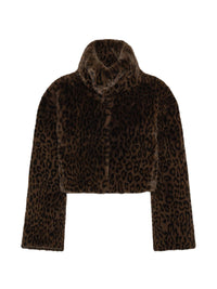 ROTATE FAUX FUR CROP JACKET
