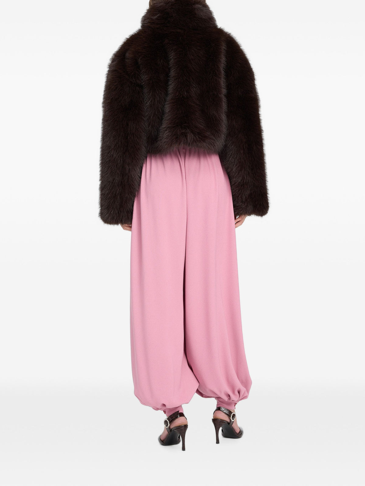 ROTATE FAUX FUR CROPPED JACKET
