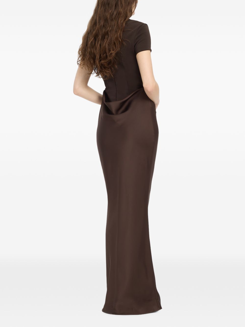 ROTATE CAPSLEEVE DRAPED MAXI