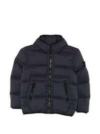 STONE ISLAND QUILTED HOODED JACKET