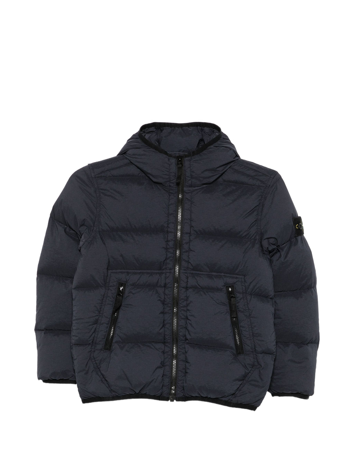 STONE ISLAND QUILTED HOODED JACKET