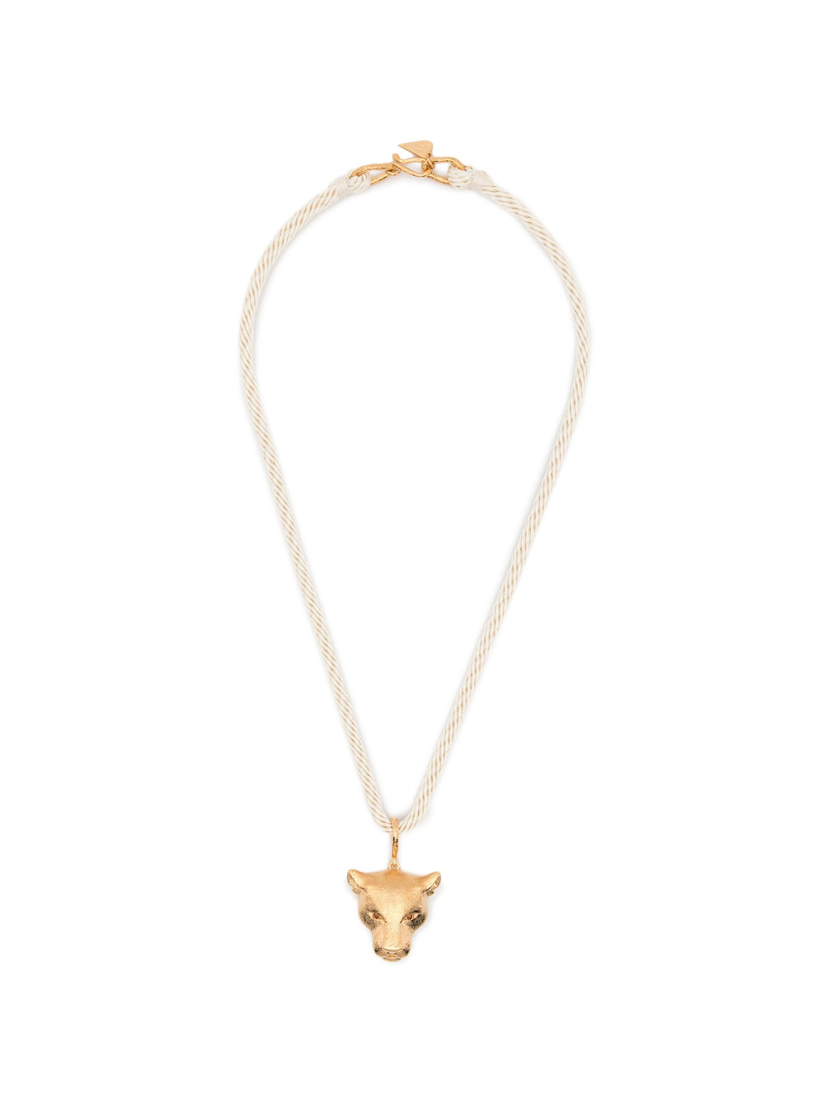 FORTE FORTE ROPE NECKLACE WITH PANTHER