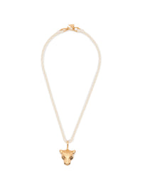 FORTE FORTE ROPE NECKLACE WITH PANTHER