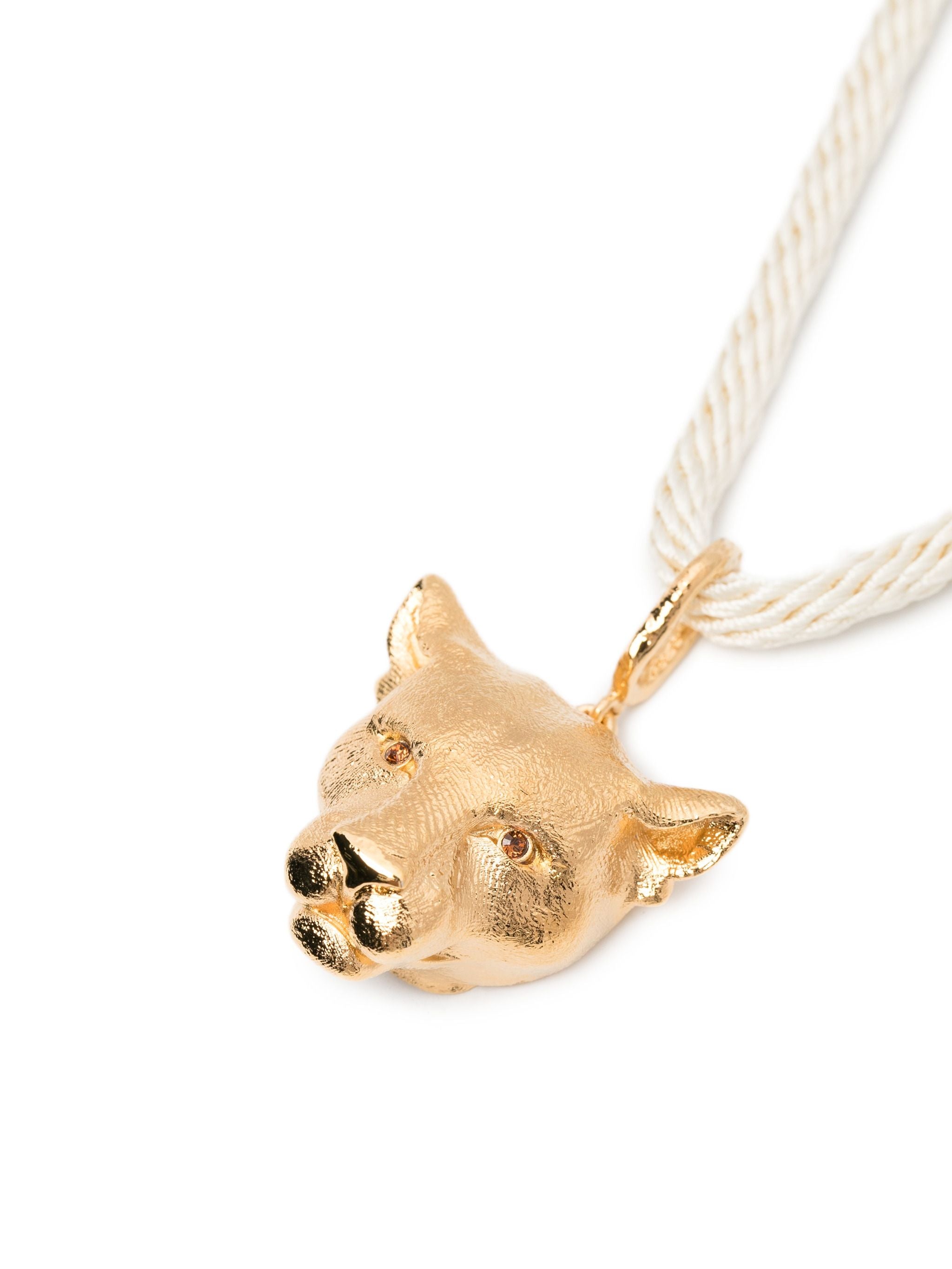 FORTE FORTE ROPE NECKLACE WITH PANTHER