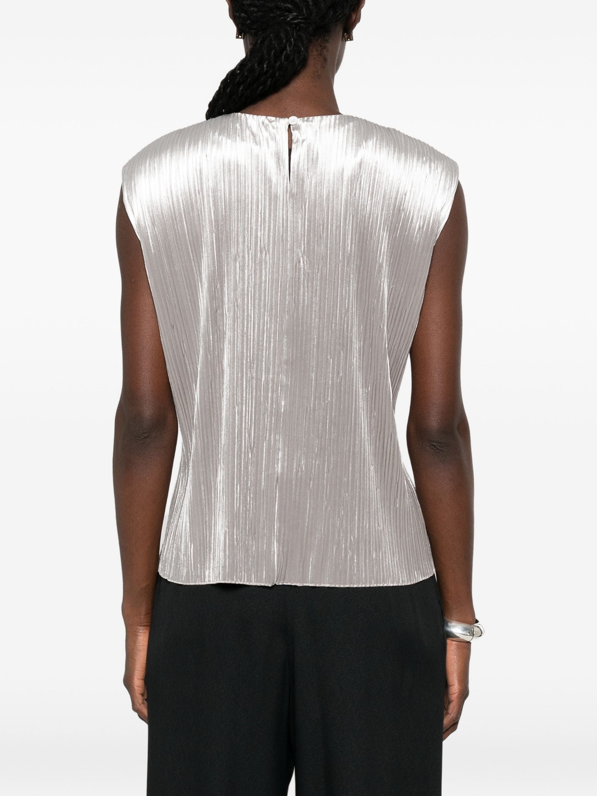 FORTE FORTE VELVET PLEATED TOP
