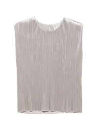 FORTE FORTE VELVET PLEATED TOP