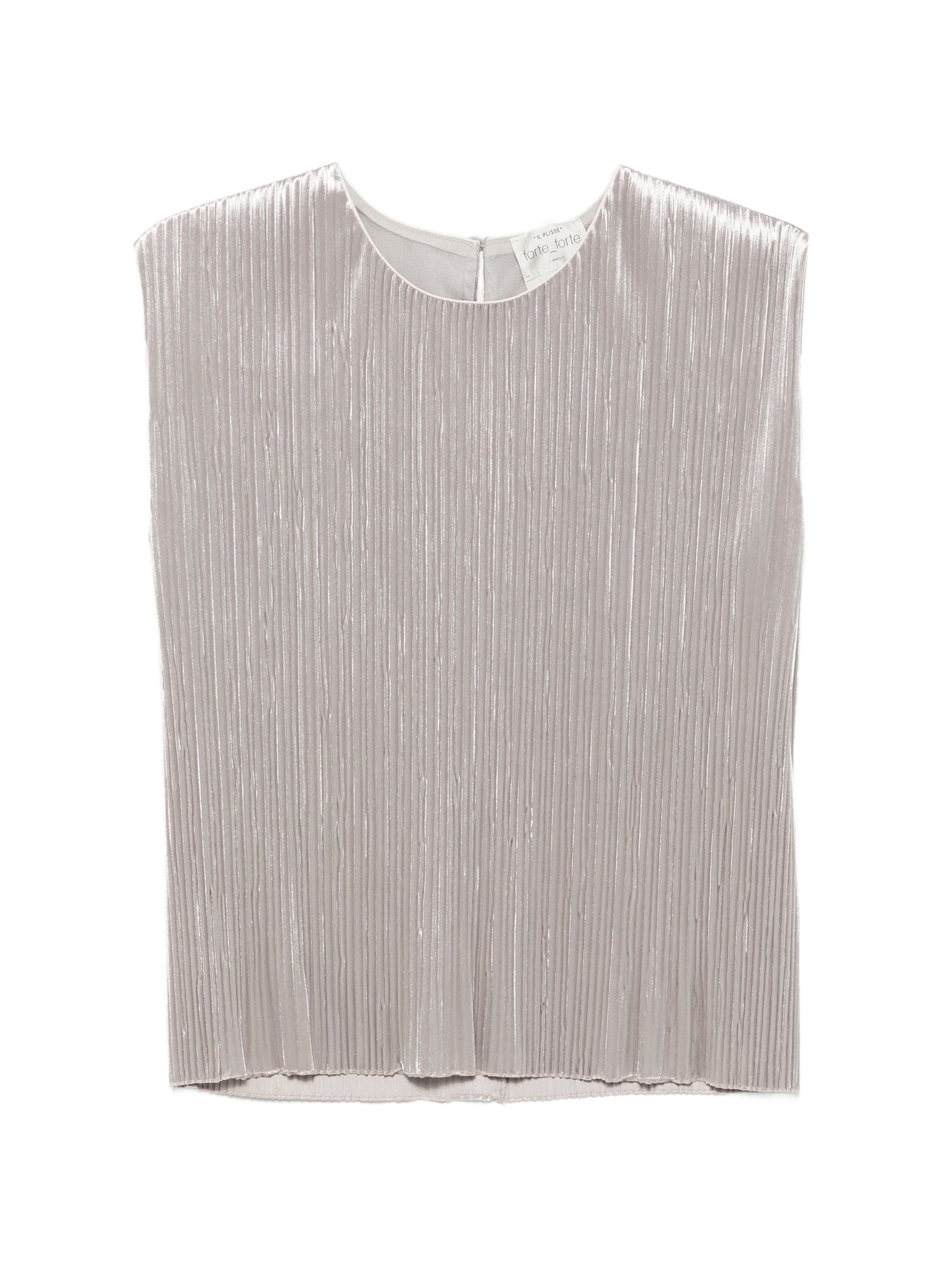FORTE FORTE VELVET PLEATED TOP