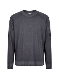 C.P. COMPANY LENS CREWNECK SWEATER