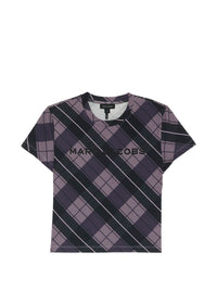 MARC JACOBS PLAID LOGO BABY TEE