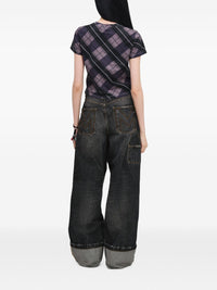 MARC JACOBS PLAID LOGO BABY TEE