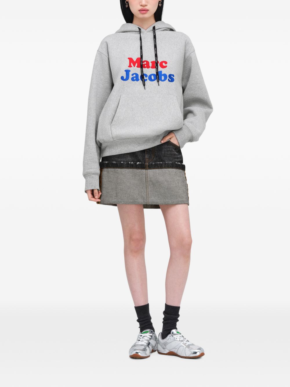 MARC JACOBS CANAL ST LOGO OVERSIZED HOODIE