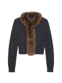 MARC JACOBS FAUX FUR LINED CARDIGAN