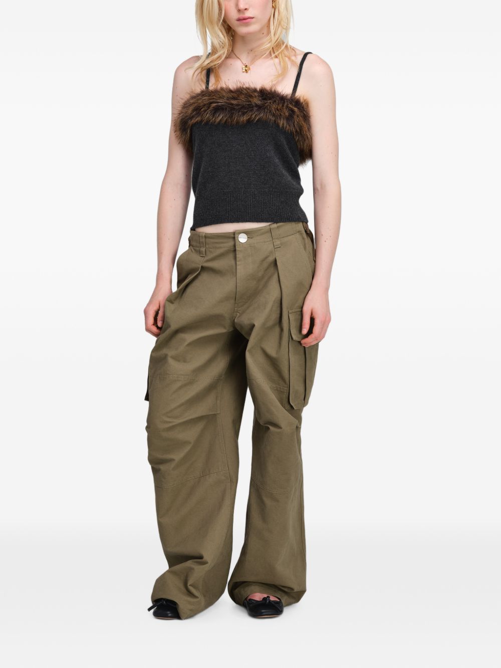 MARC JACOBS FAUX FUR LINED TANK