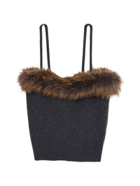 MARC JACOBS FAUX FUR LINED TANK