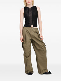 MARC JACOBS SHEER PANELED KNIT TANK