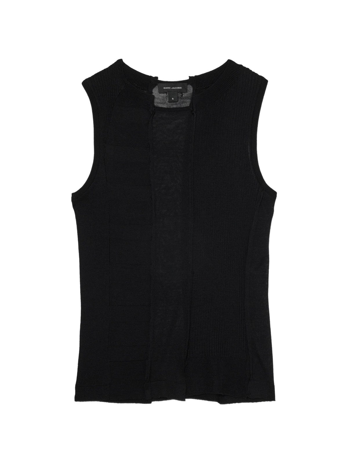 MARC JACOBS SHEER PANELED KNIT TANK