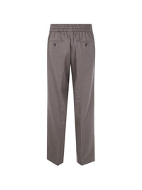 DRÔLE DE MONSIEUR ELASTIC WAIST FLANNEL PANTS