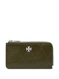 TORY BURCH CHARLIE QUILTED ZIP CARD CASE