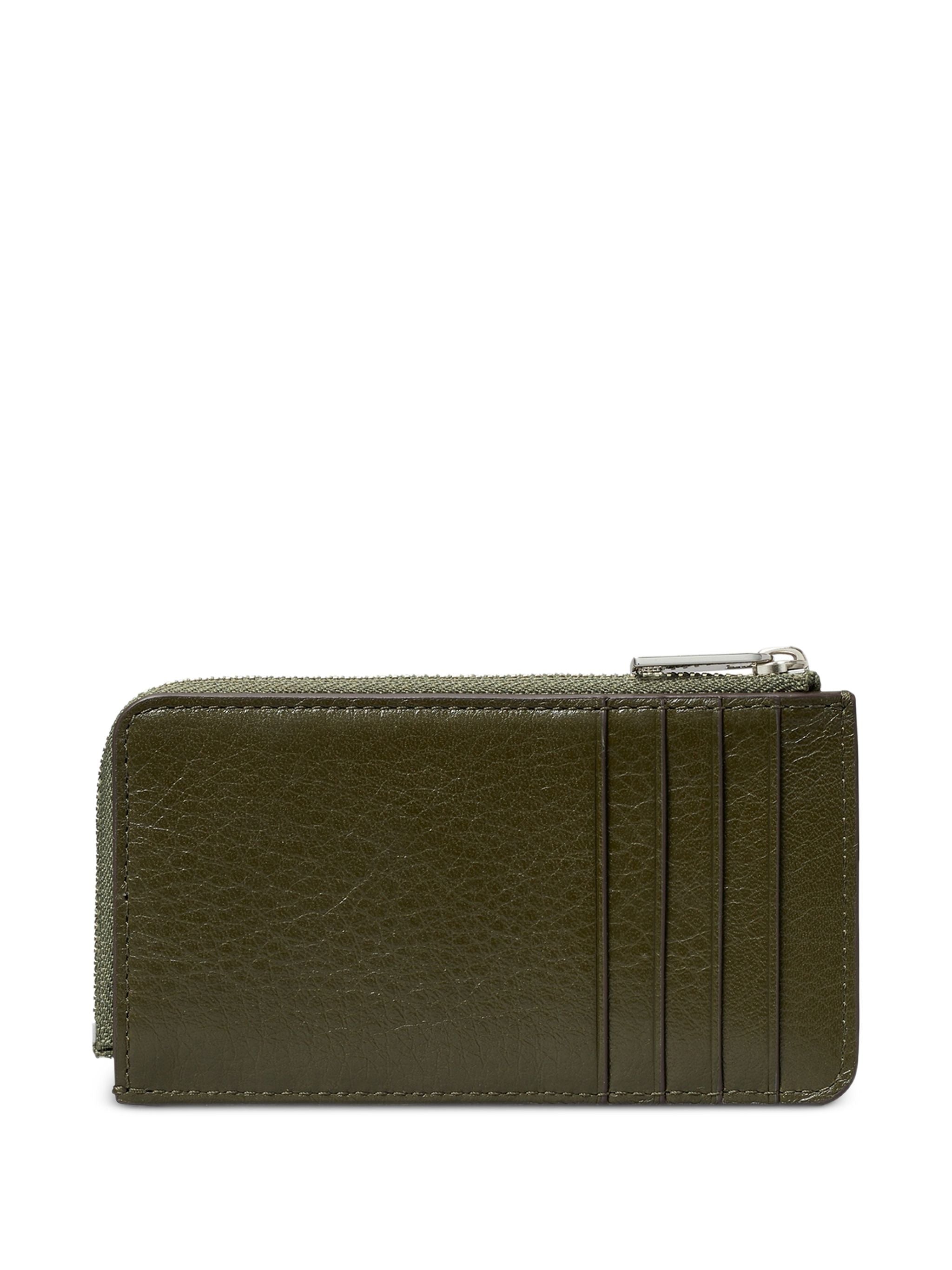 TORY BURCH CHARLIE QUILTED ZIP CARD CASE