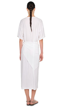 NORMA KAMALI SHORT SLEEVE BOXY DRESS