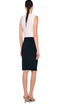 NORMA KAMALI STRAIGHT SKIRT