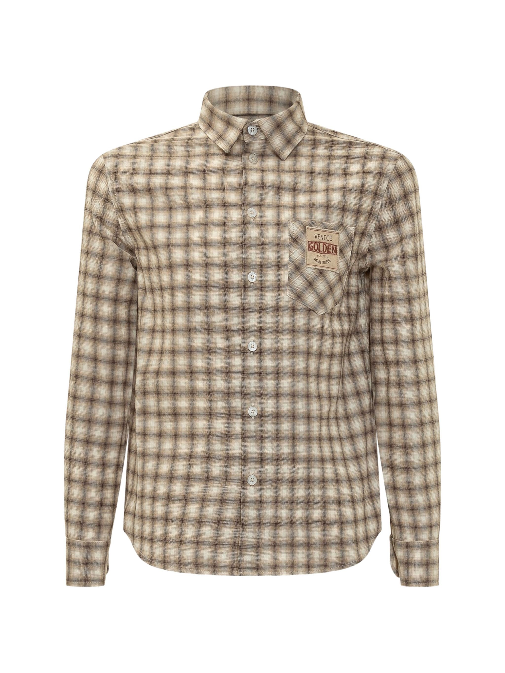 GOLDEN GOOSE CHECKED SHIRT