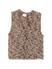 ALYSI LEOPARD PRINT GILET