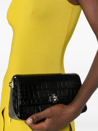 TORY BURCH CHARLIE EMBOSSED CROC SMALL