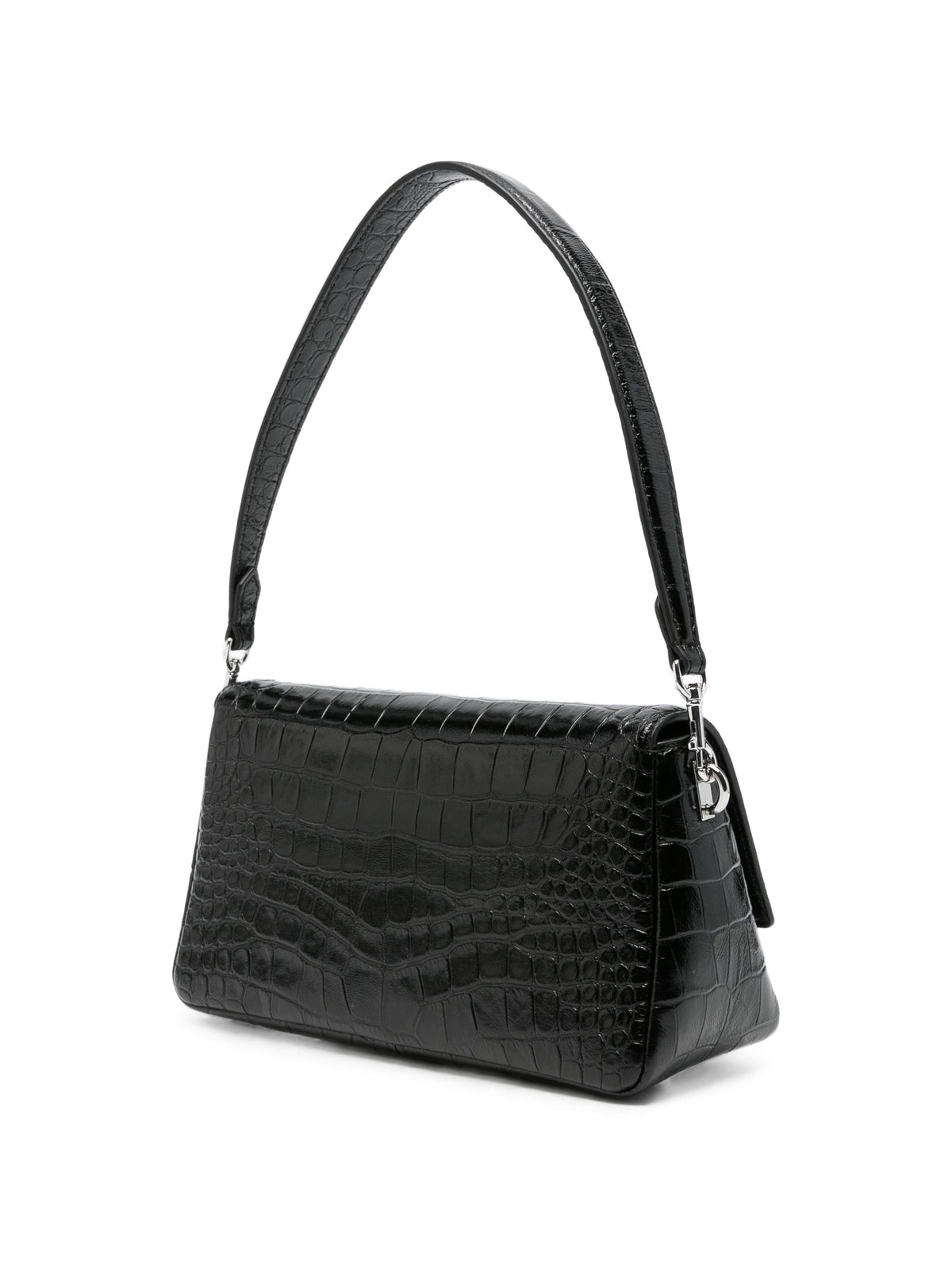 TORY BURCH CHARLIE EMBOSSED CROC SMALL