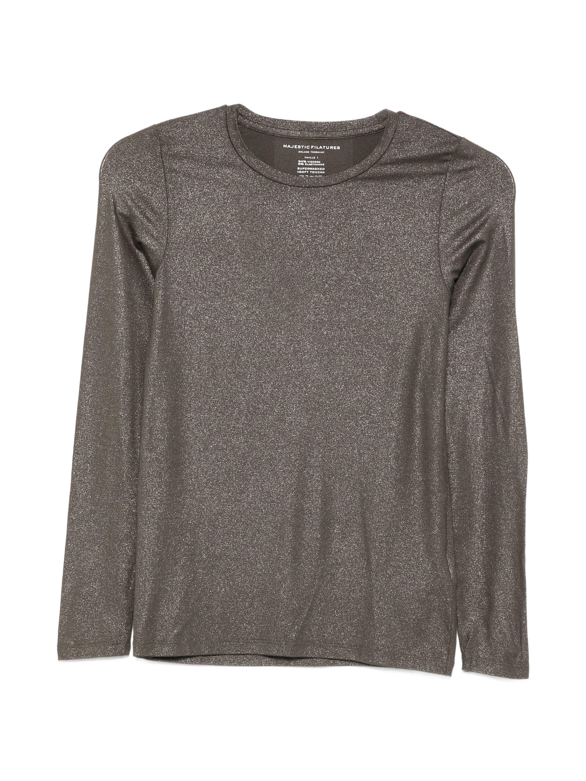 MAJESTIC ROUND NECK METALLIC TEE