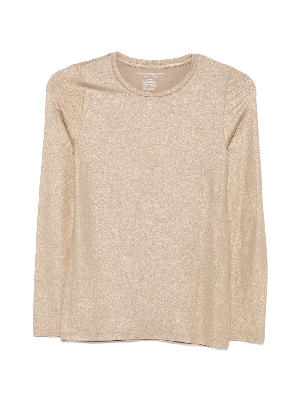 MAJESTIC ROUND NECK METALLIC TEE