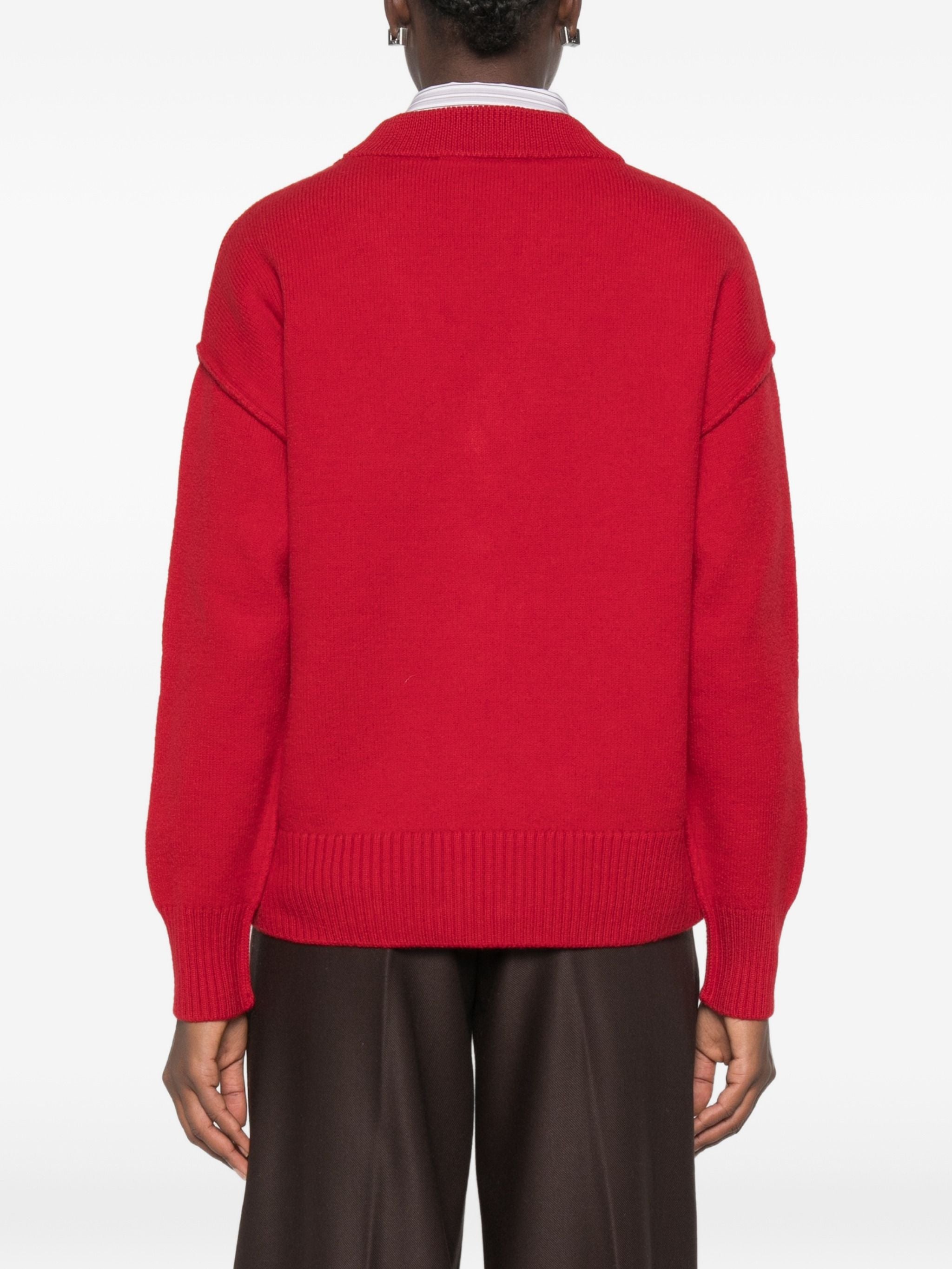 AMI PARIS ADC V NECK CARDIGAN