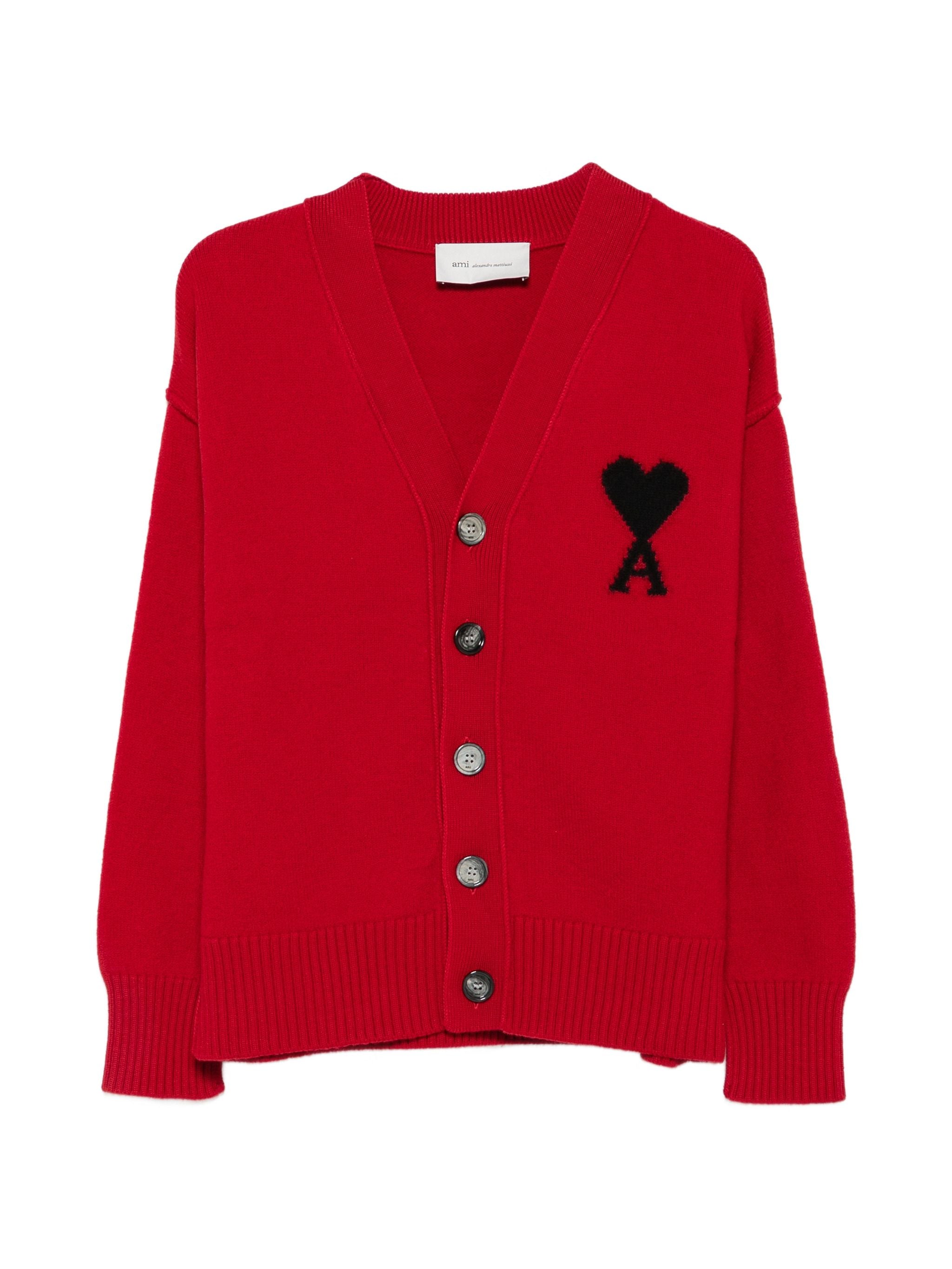 AMI PARIS ADC V NECK CARDIGAN