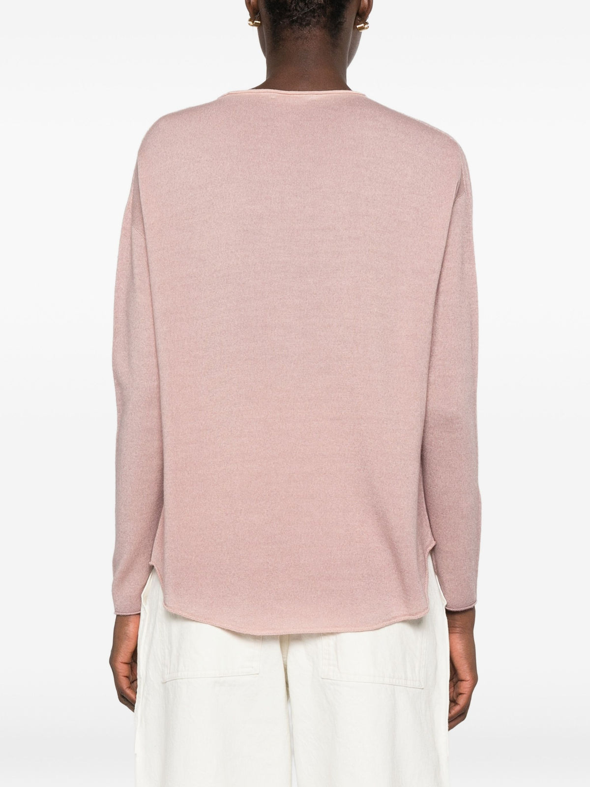 AROVESCIO BOAT NECK SWEATER