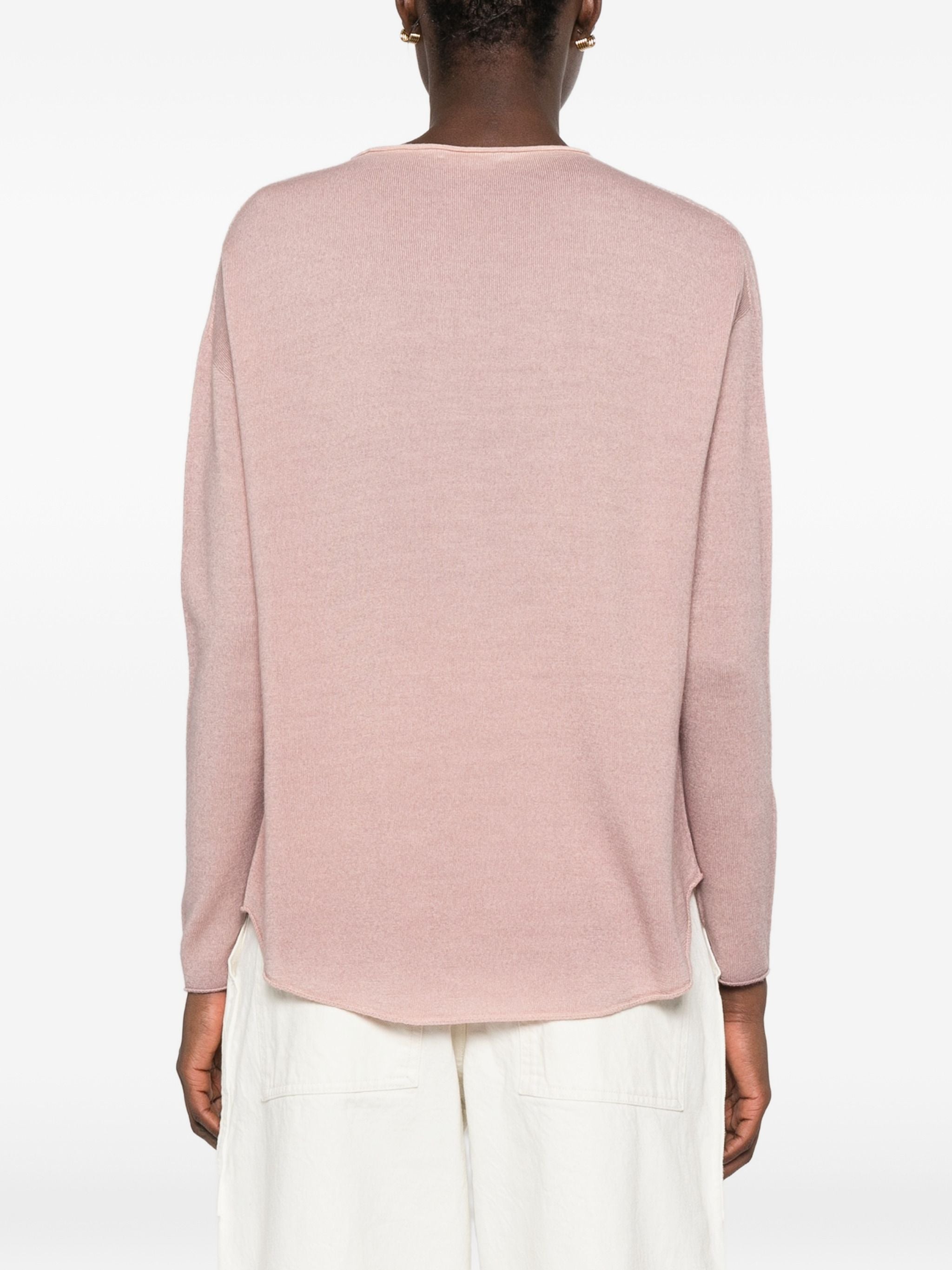 AROVESCIO BOAT NECK SWEATER