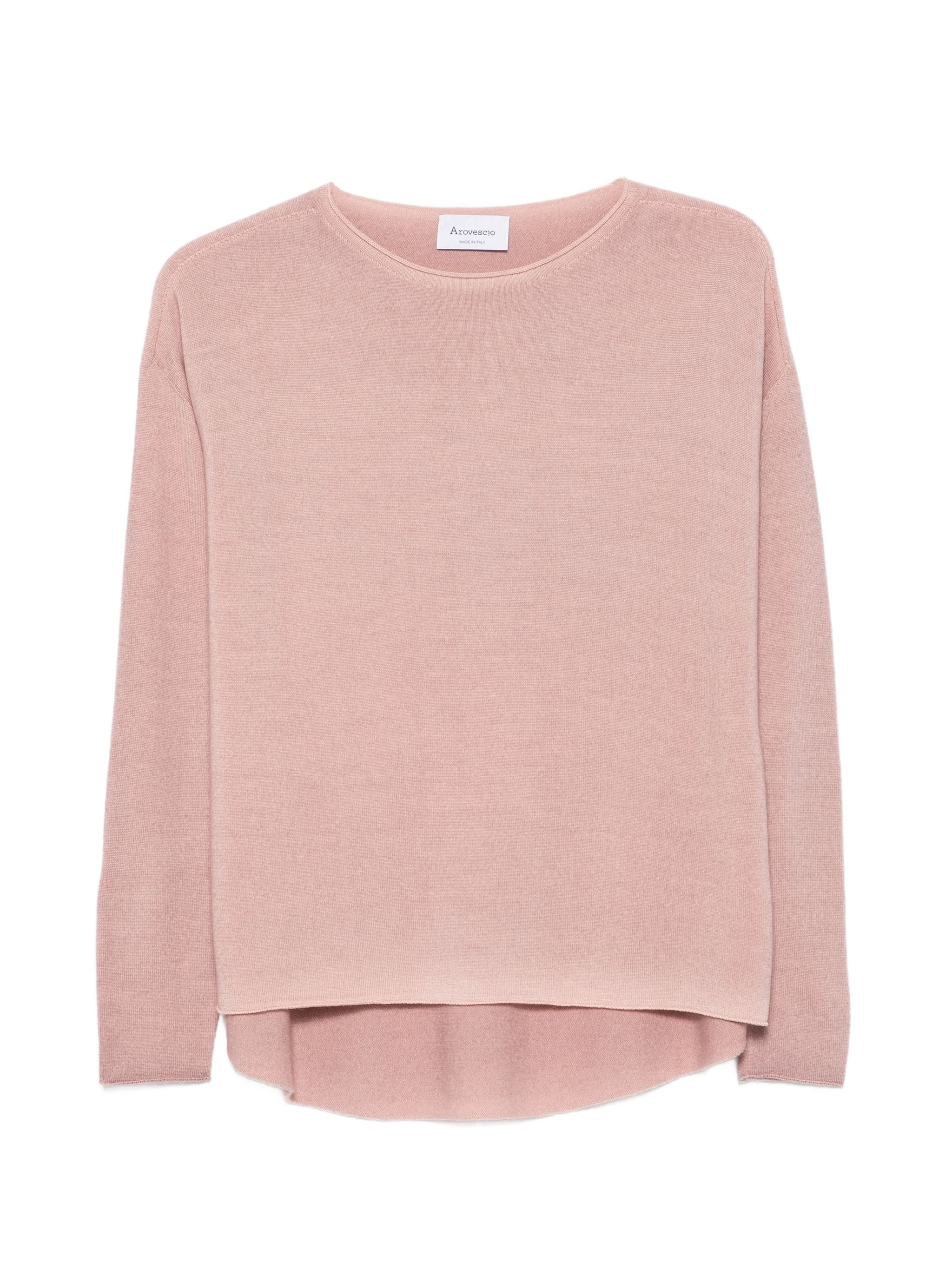 AROVESCIO BOAT NECK SWEATER