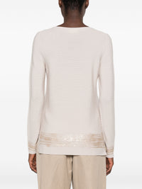 AROVESCIO BOAT NECK SWEATER