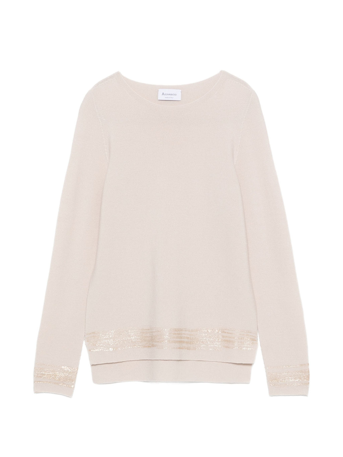 AROVESCIO BOAT NECK SWEATER