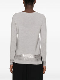 AROVESCIO BOAT NECK SWEATER
