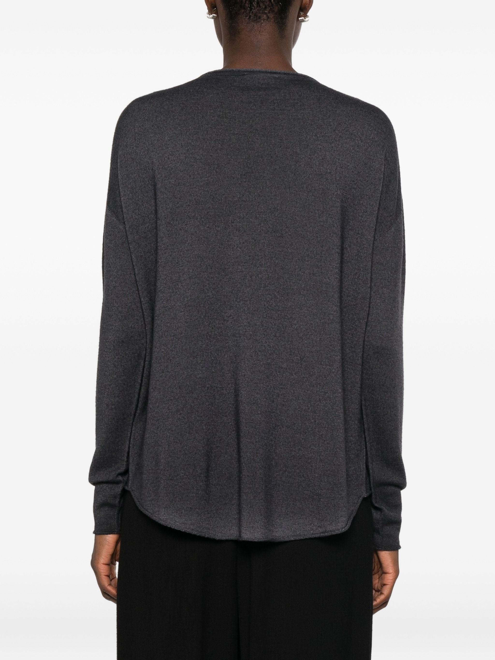 AROVESCIO BOAT NECK SWEATER