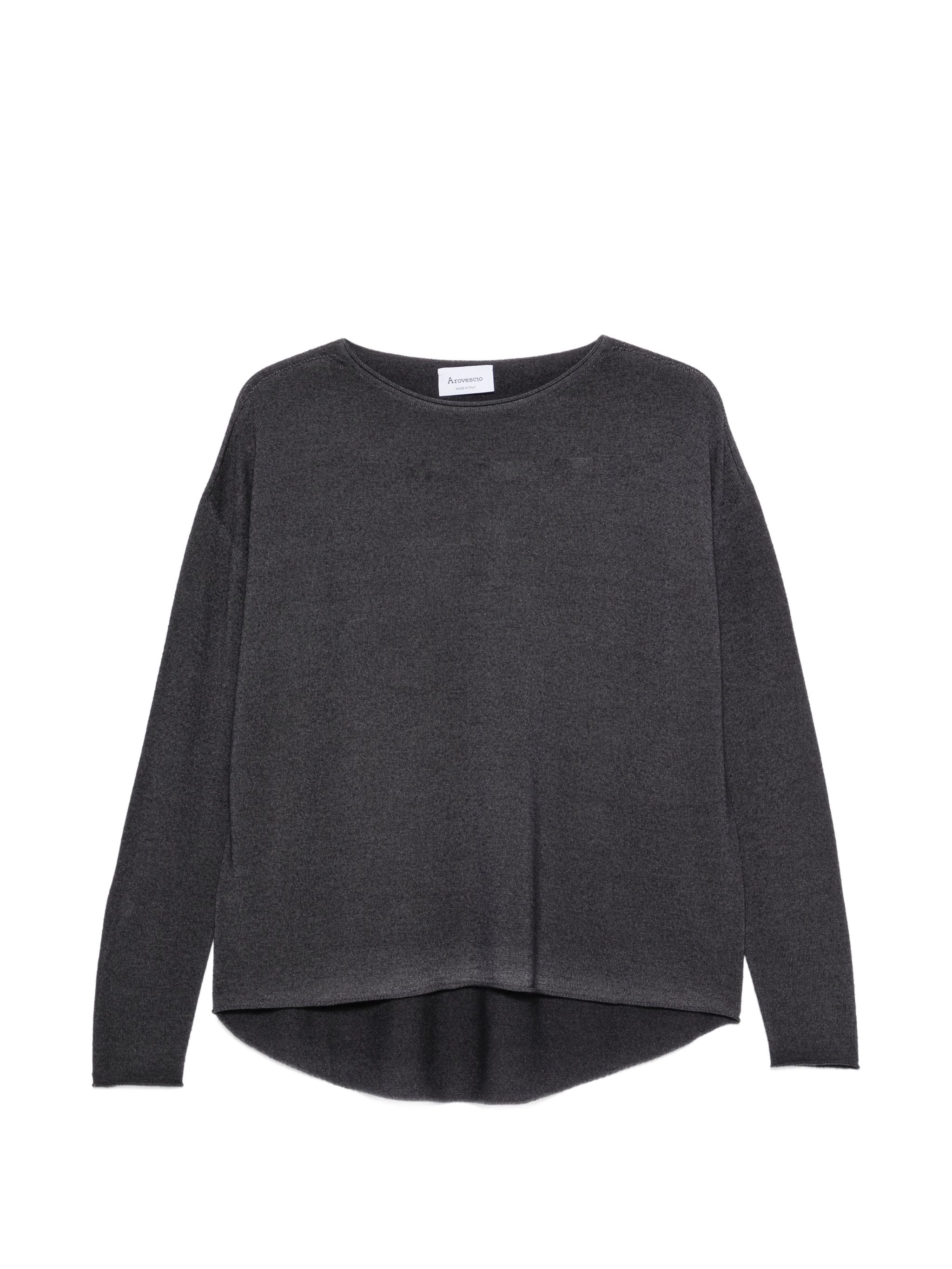 AROVESCIO BOAT NECK SWEATER