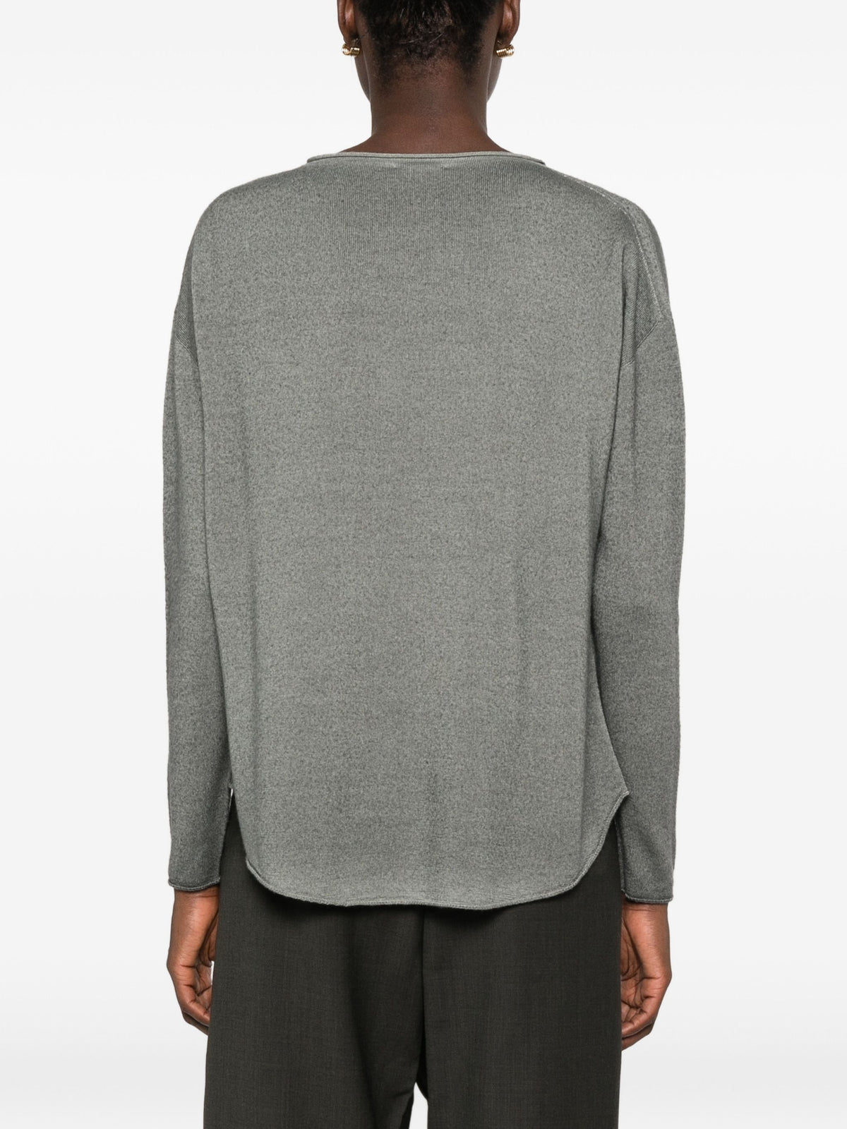 AROVESCIO BOAT NECK SWEATER