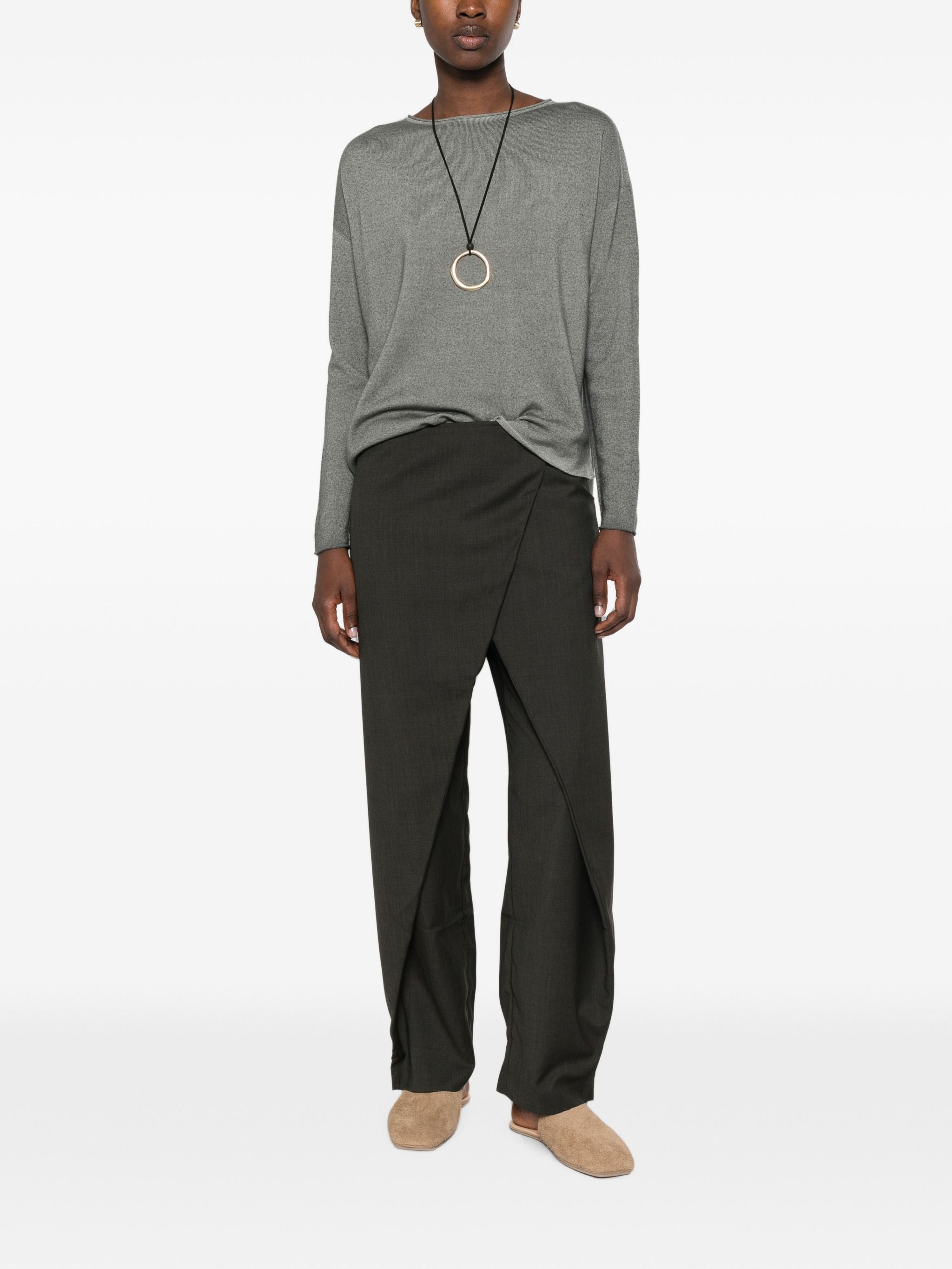 AROVESCIO BOAT NECK SWEATER