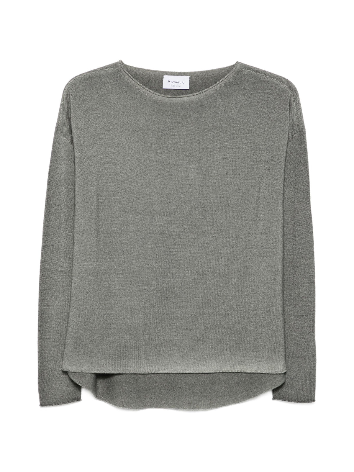AROVESCIO BOAT NECK SWEATER