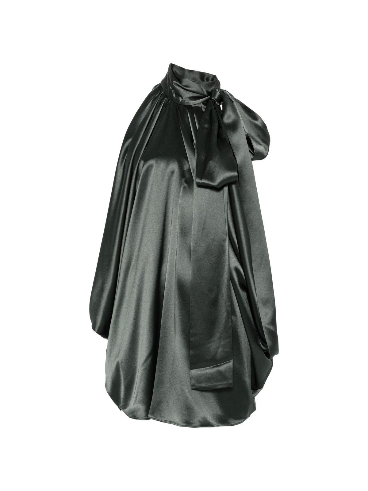 7 FOR ALL MANKIND SATIN PUSSY BOW DRESS